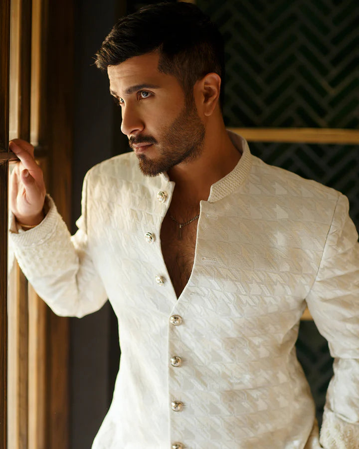 Faiza Saqlain Safet Prince Coat Suit