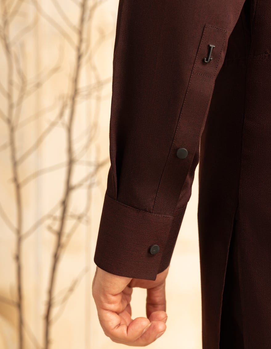 Maroon Premium Blended Kurta Pyjama