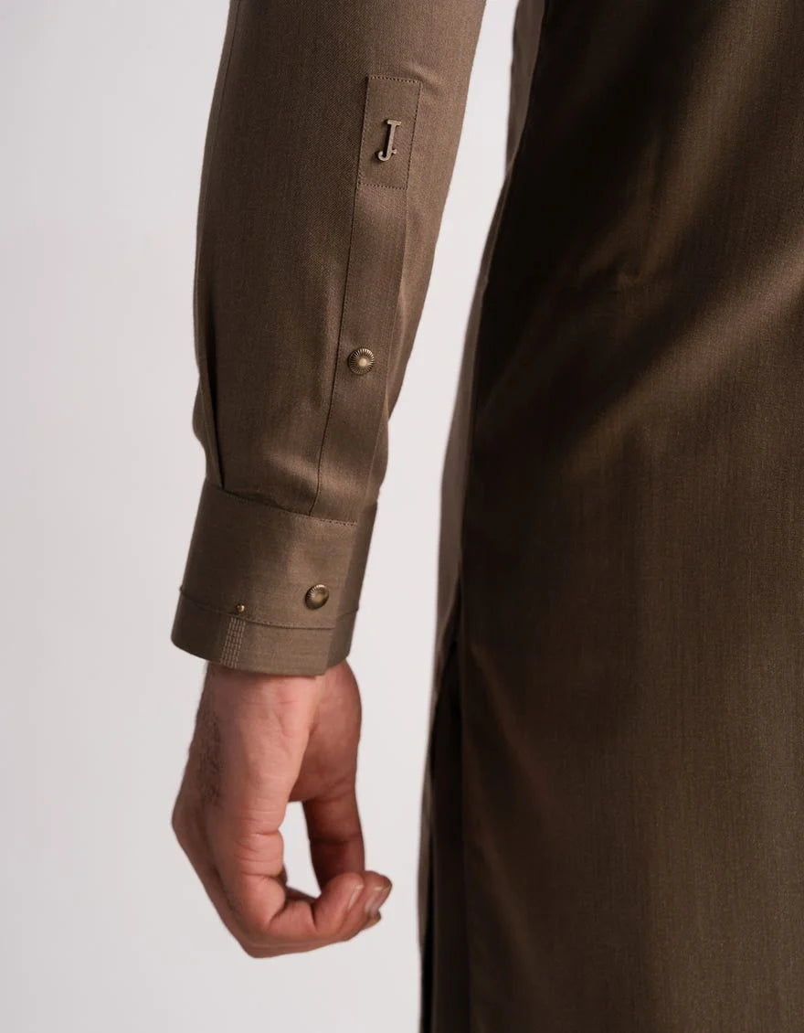 Brown Premium Blended Kurta Trouser