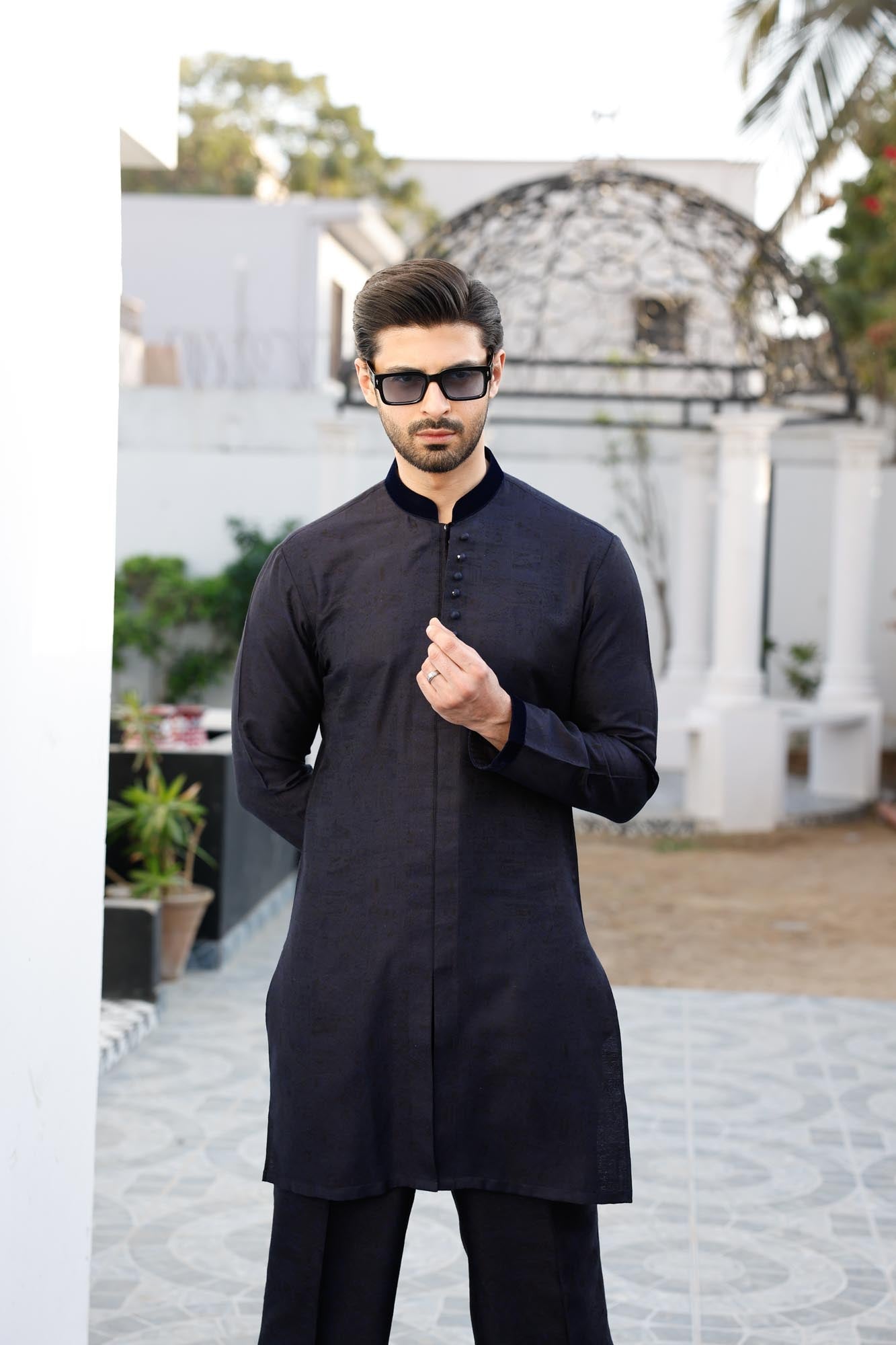 Navy Blue Xartaj Kurta Pyjama