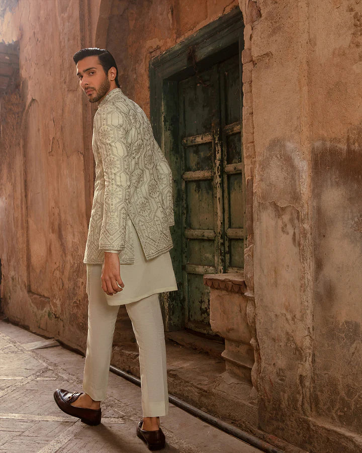 Faiza Saqlain Candan Prince Coat Suit
