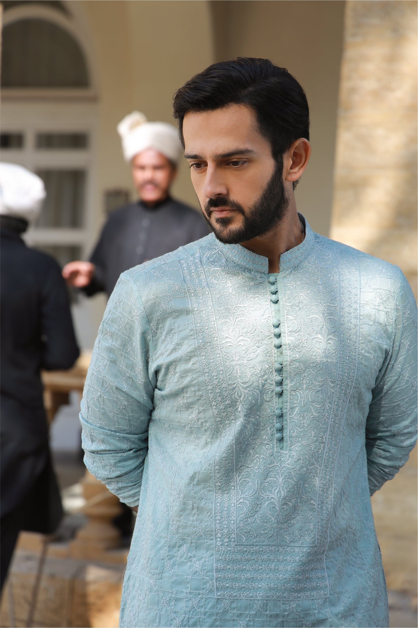 Mint Blue Azan Kurta Pyjama