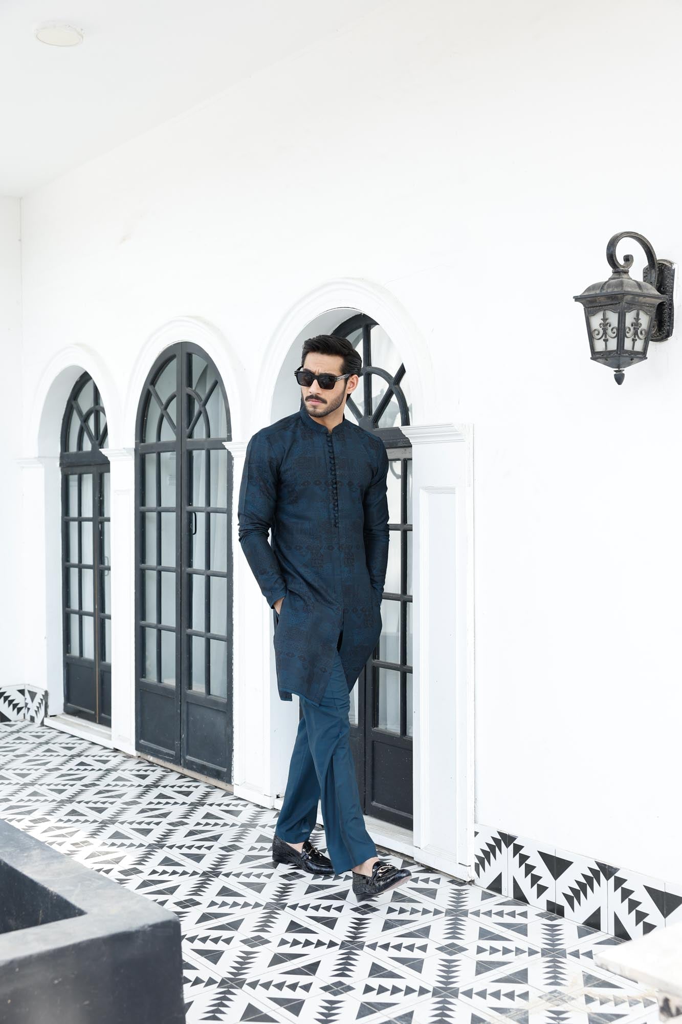 Teal Green Xartaj Kurta Pyjama