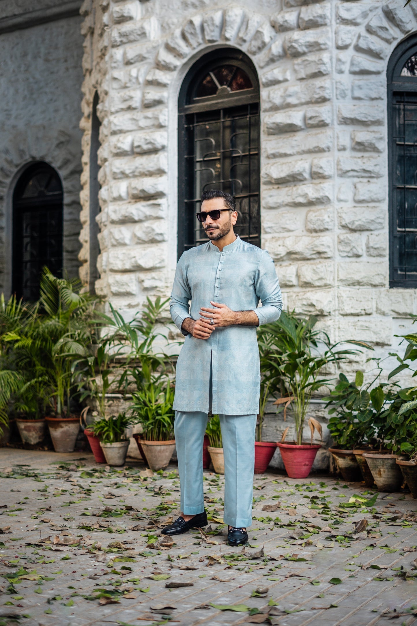 Mint Blue Xartaj Kurta Pyjama