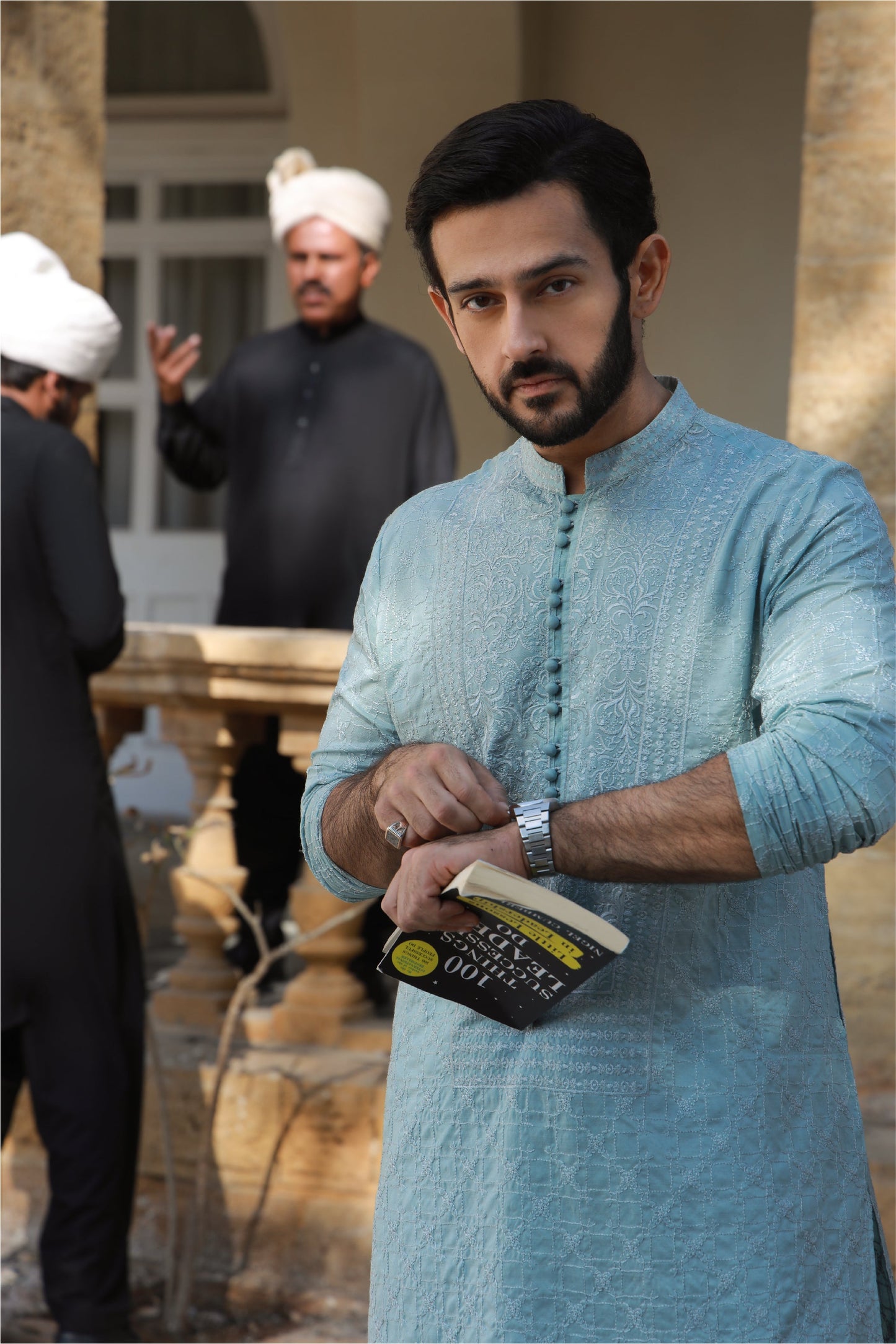 Mint Blue Azan Kurta Pyjama