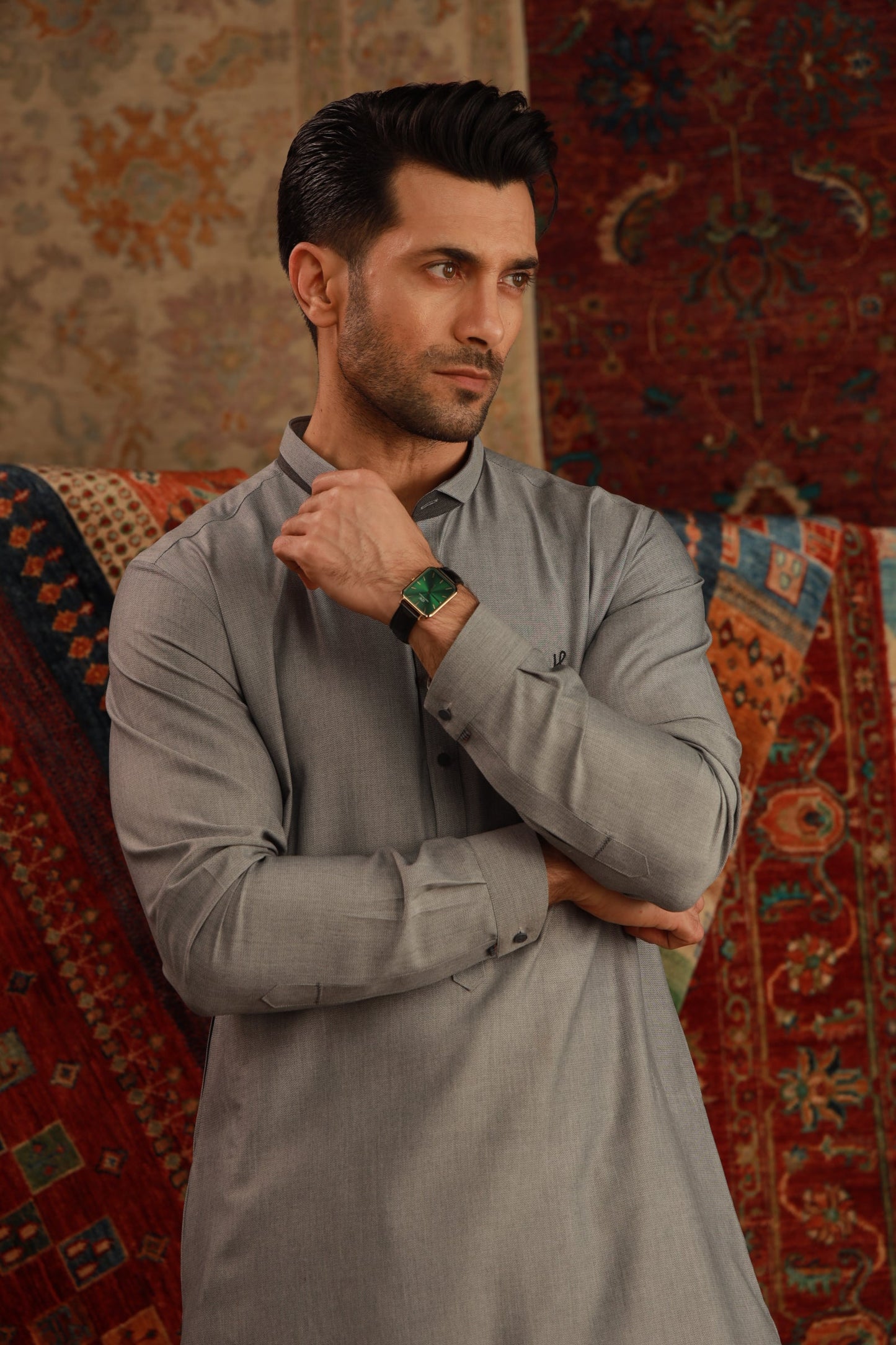 Light Grey Kurta Pyjama