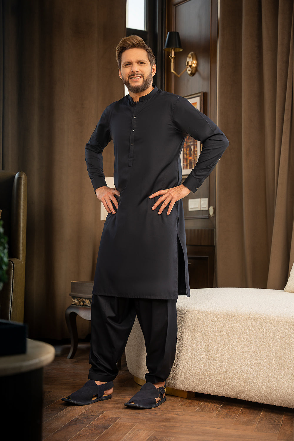 Dark Blue Limited Edition Kameez Shalwar