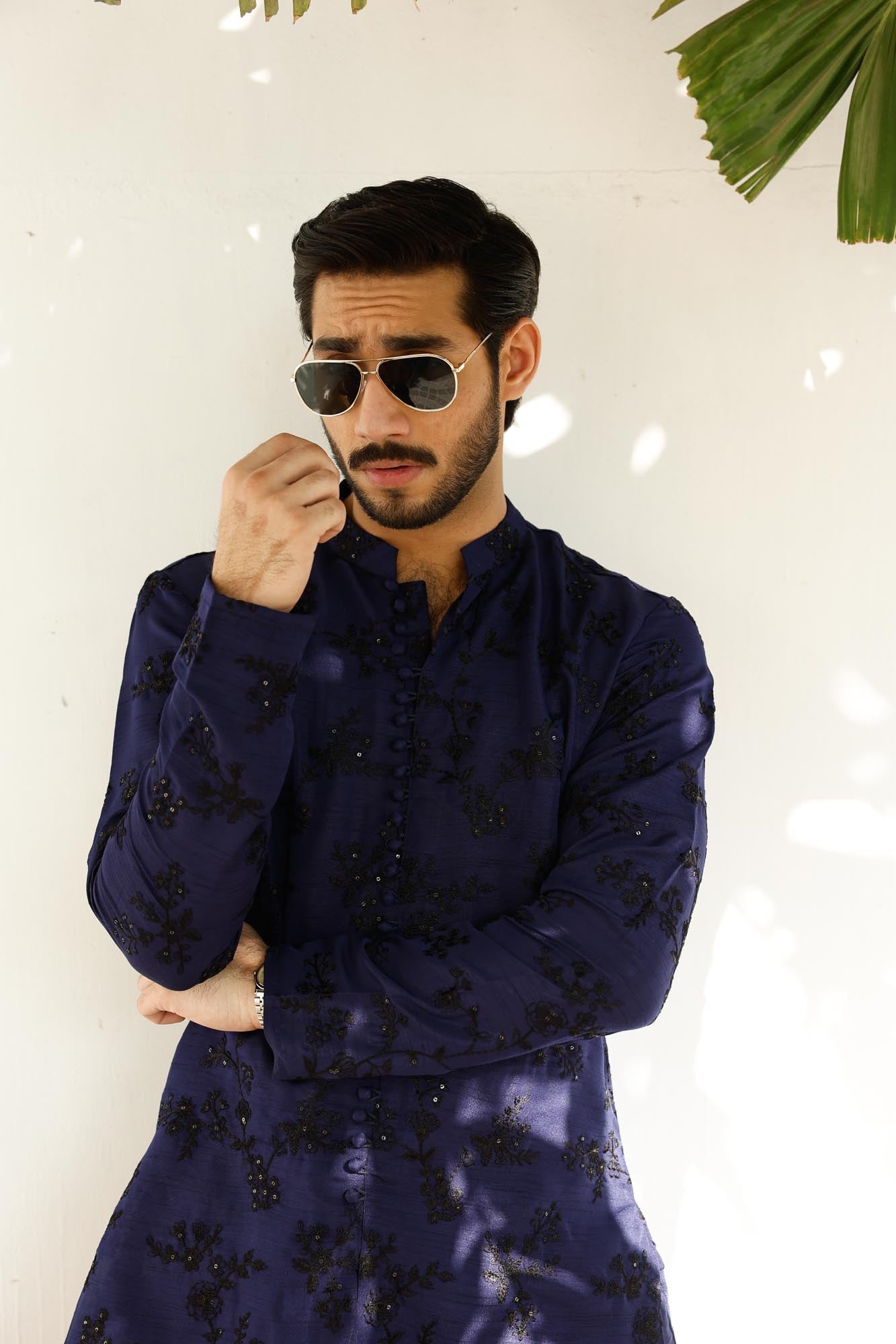 Electric Blue Saahib Kurta Pyjama