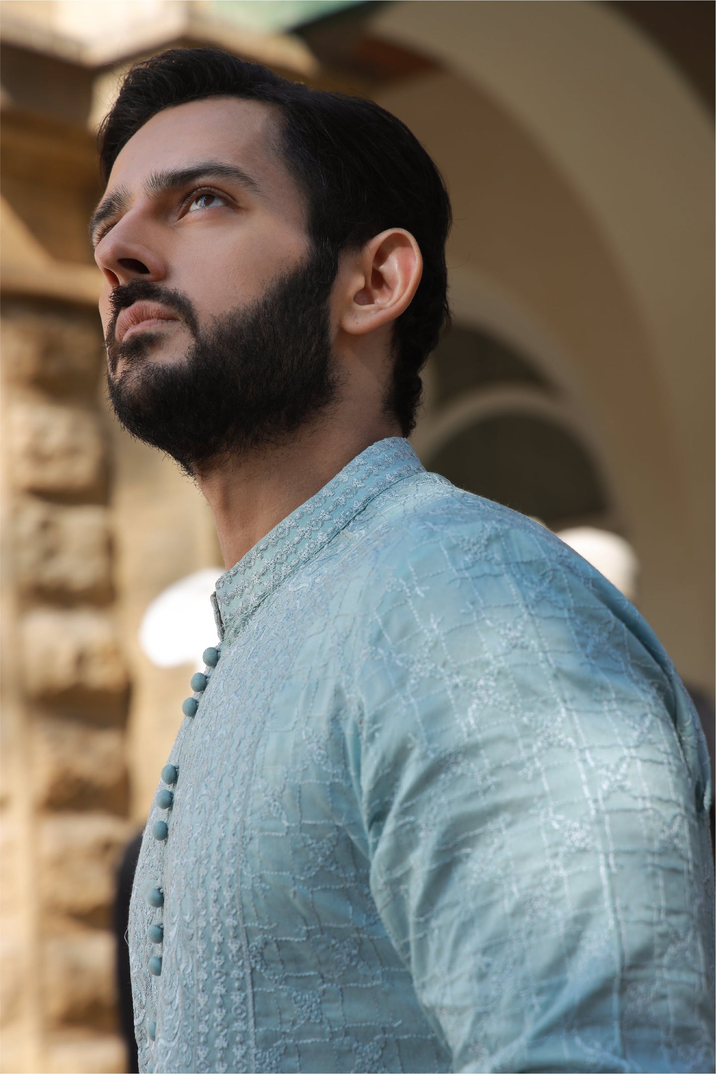 Mint Blue Azan Kurta Pyjama
