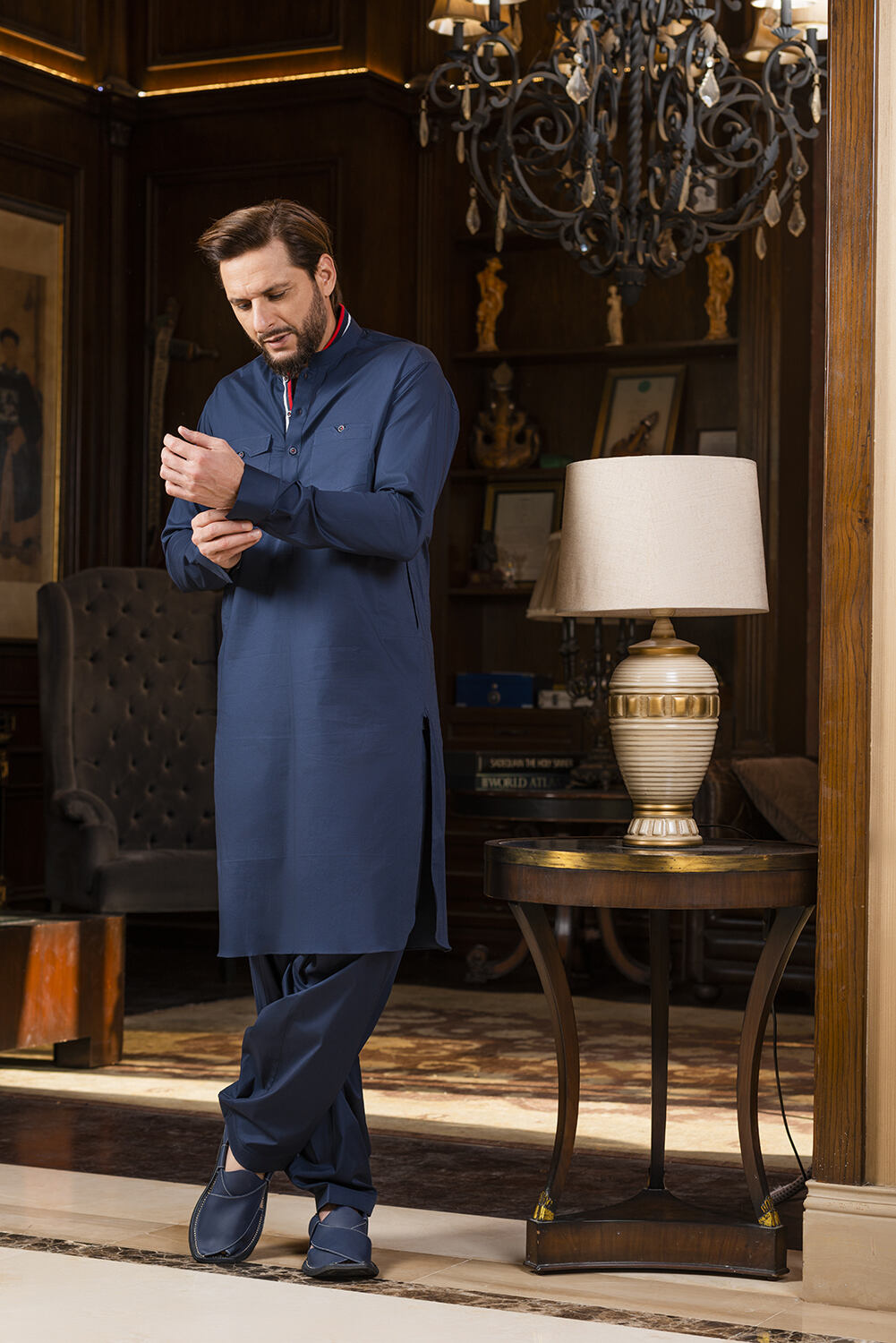 Mehrab Midnight Blue Special Edition Kameez Shalwar