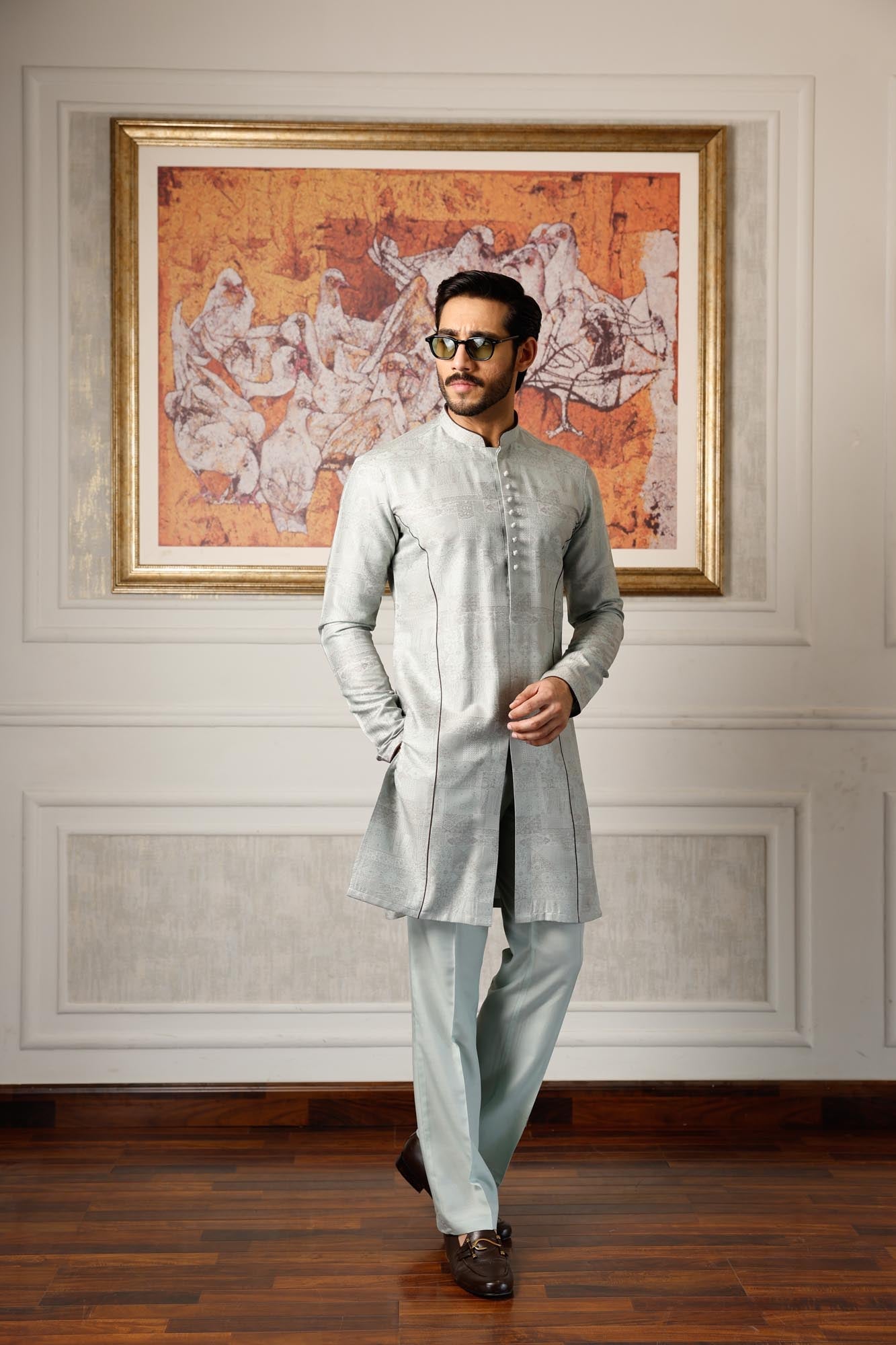 Mint Green Xartaj Kurta Pyjama