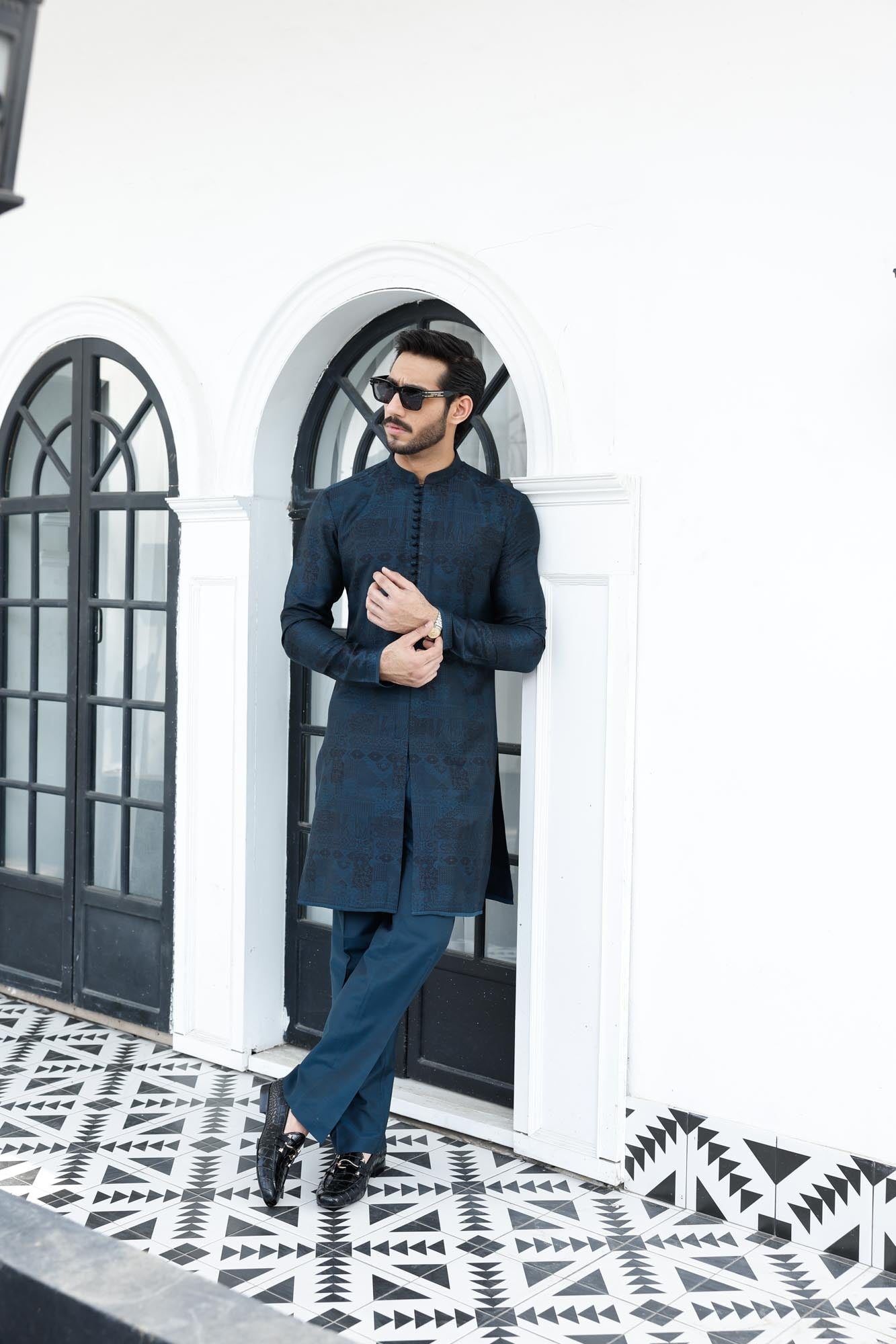 Teal Green Xartaj Kurta Pyjama