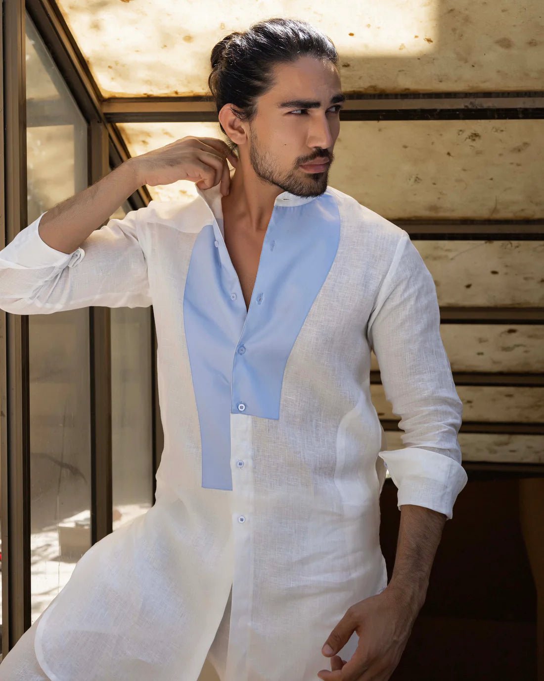 Snug Sky Blue Kurta Trouser