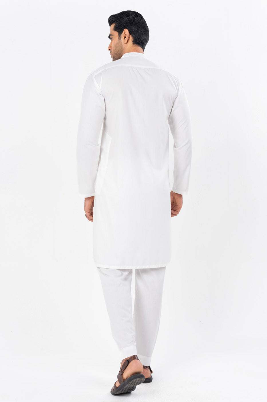 White Embroidered Kameez Shalwar