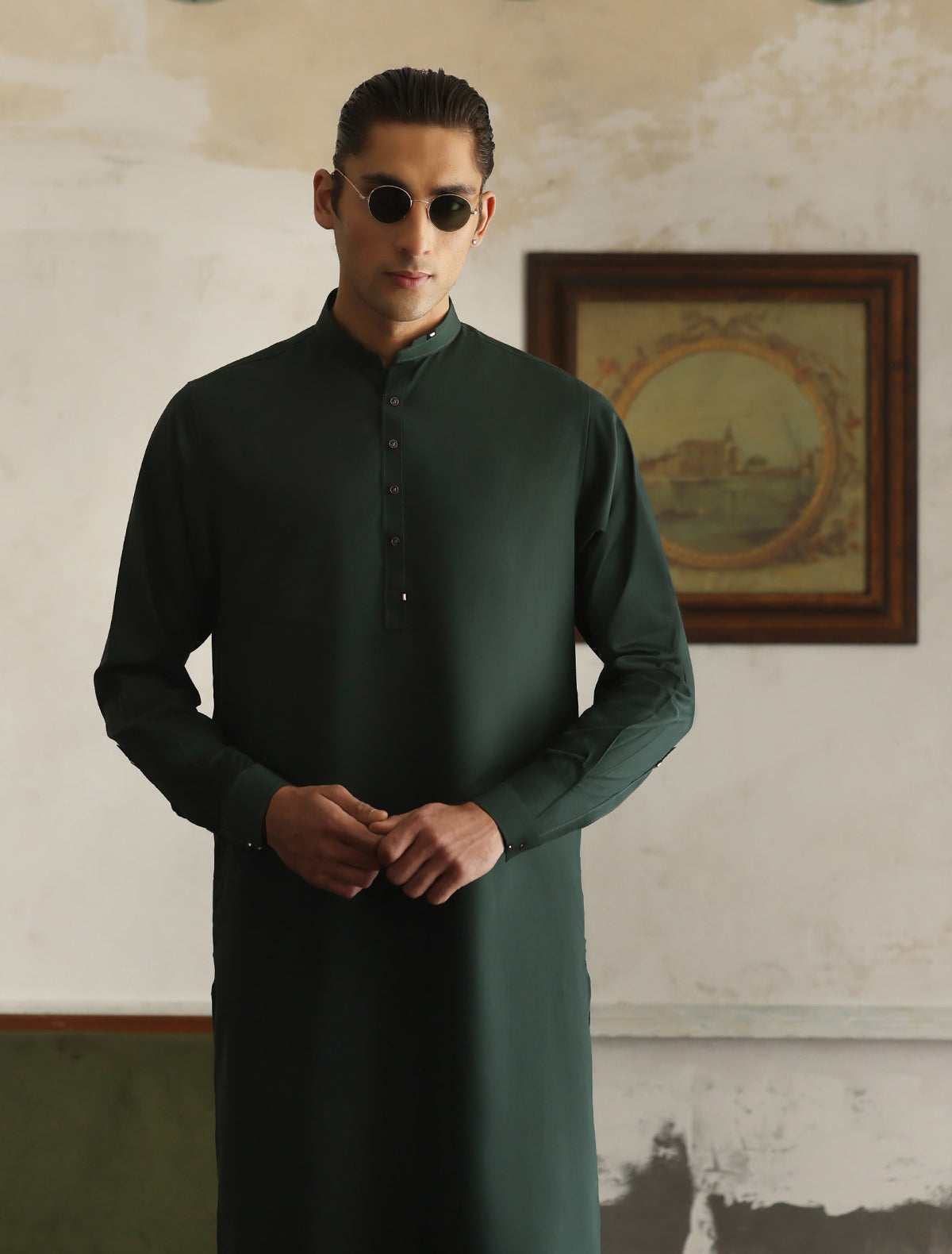 Phthalo Green Kameez Shalwar (SHK2461)