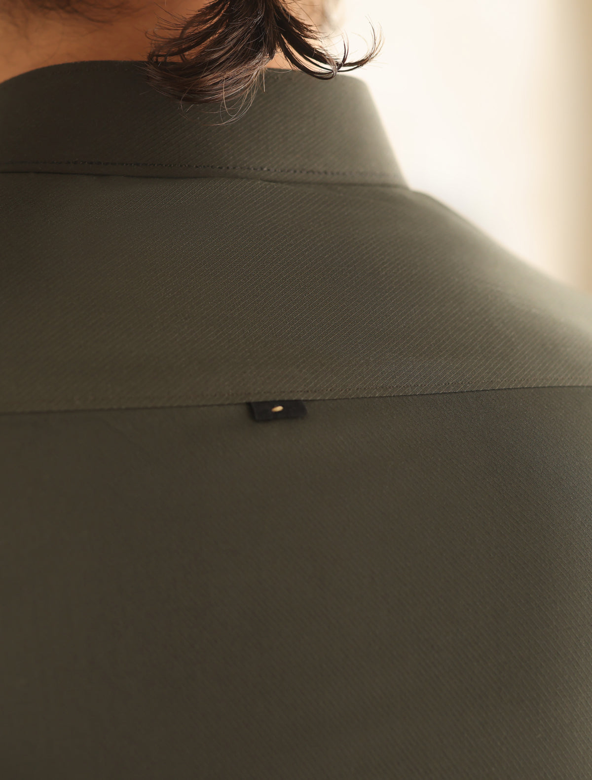 Olive Textured Kameez Shalwar (SHK2464)