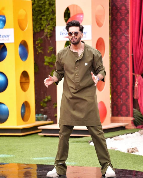 Snug Green 3 Quarter Kurta Trouser