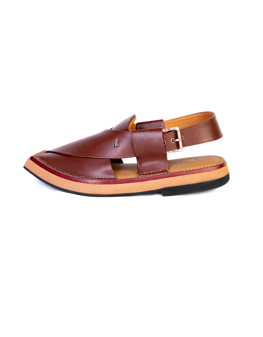 Maroon Peshawri Sandals