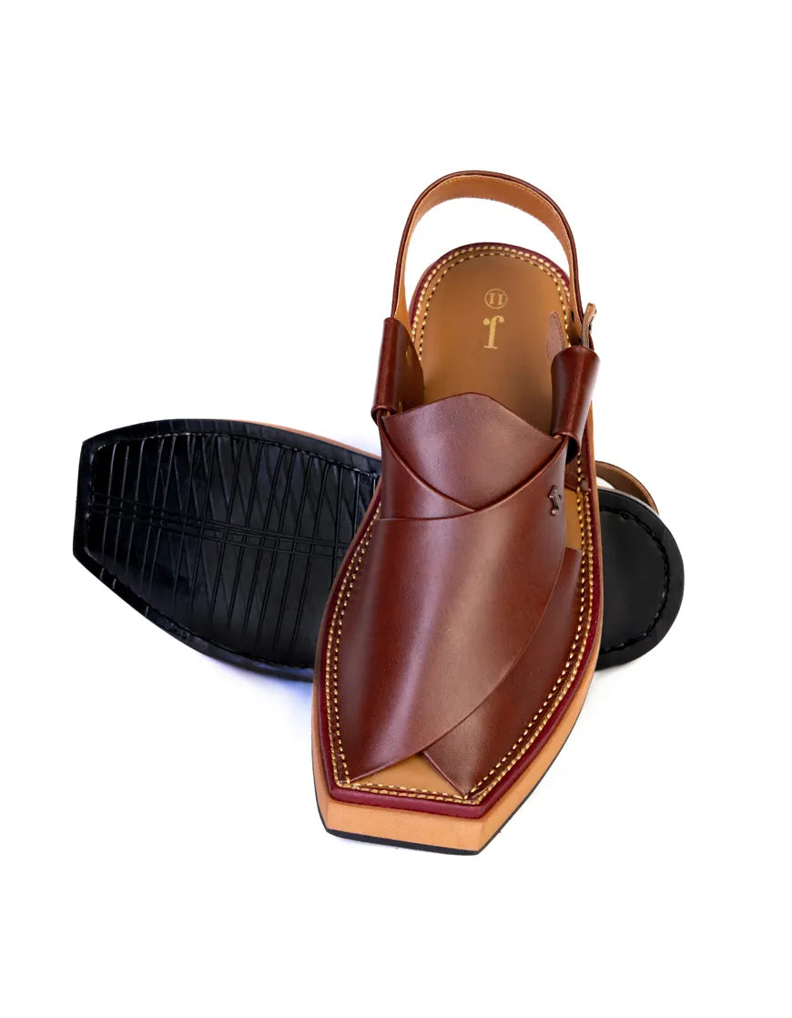 Maroon Peshawri Sandals