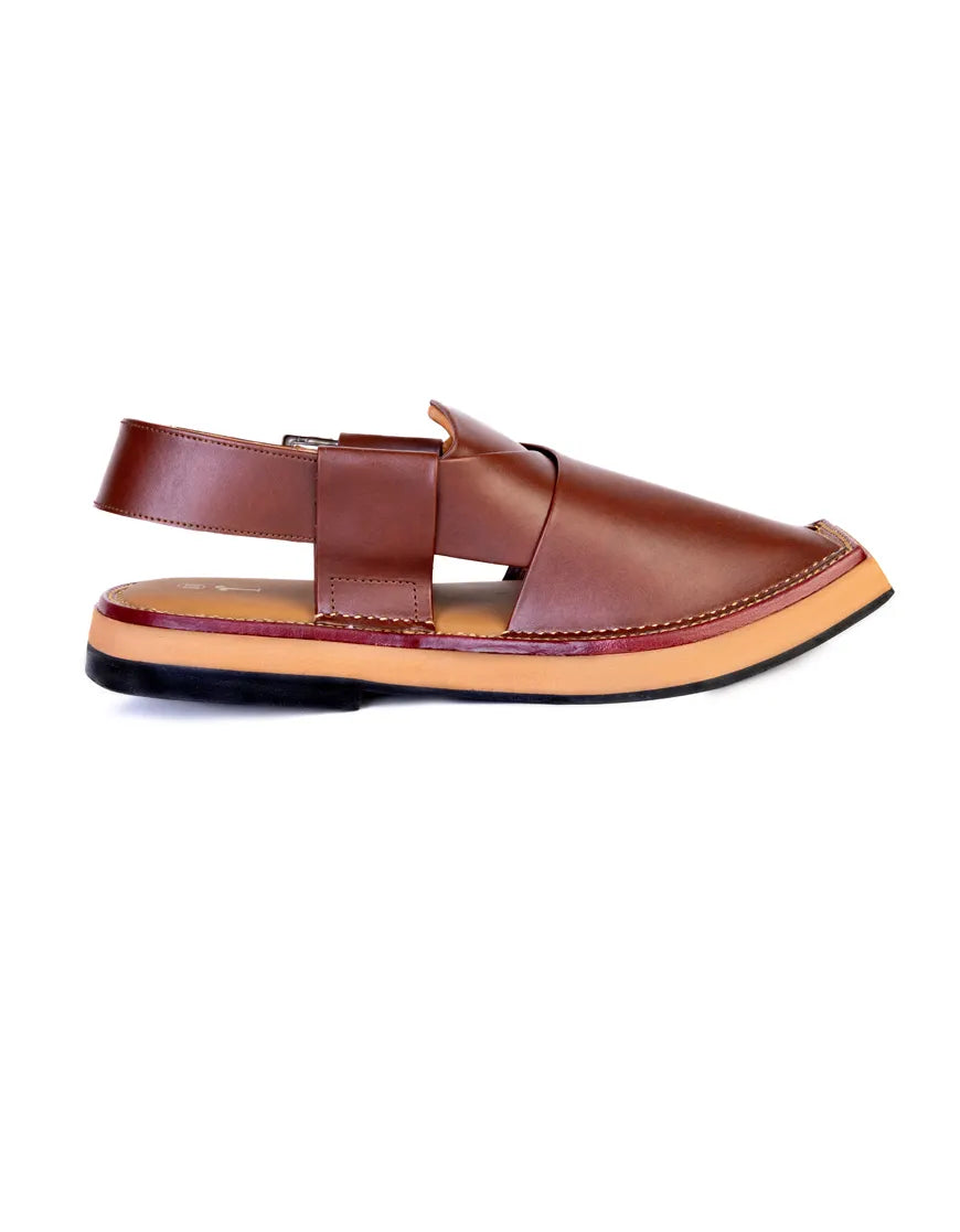 Maroon Peshawri Sandals