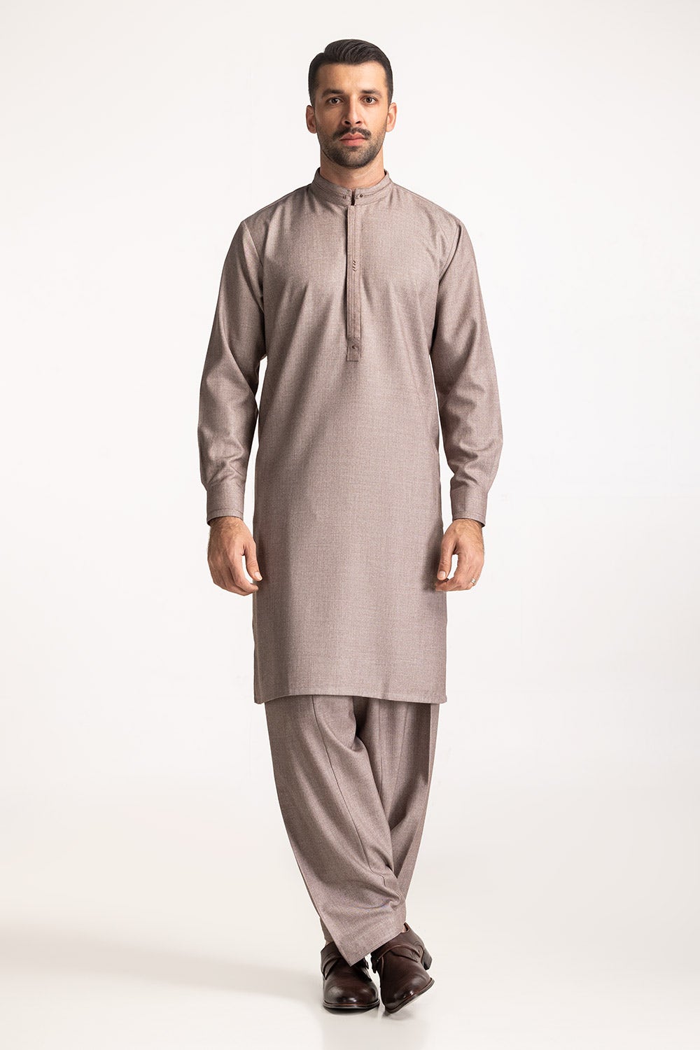 Brown Kameez Shalwar