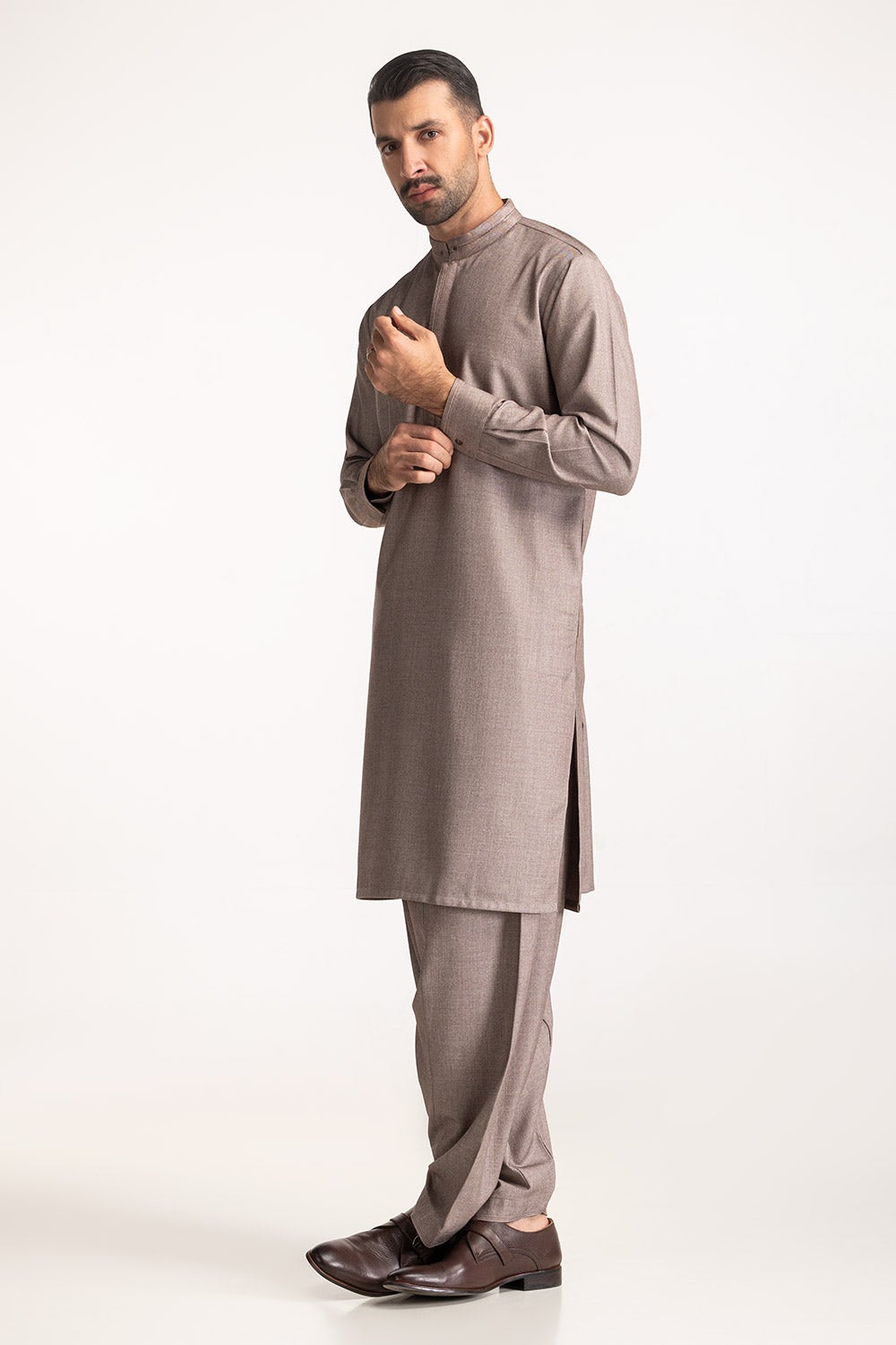 Brown Kameez Shalwar