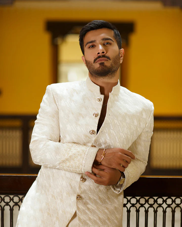 Faiza Saqlain Safet Prince Coat Suit