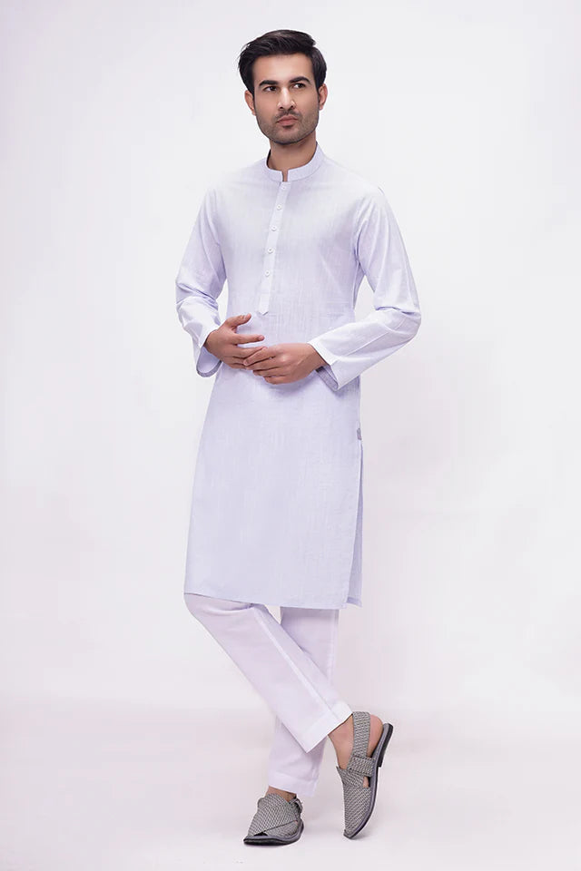 Sky Blue Striped Kurta Pyjama