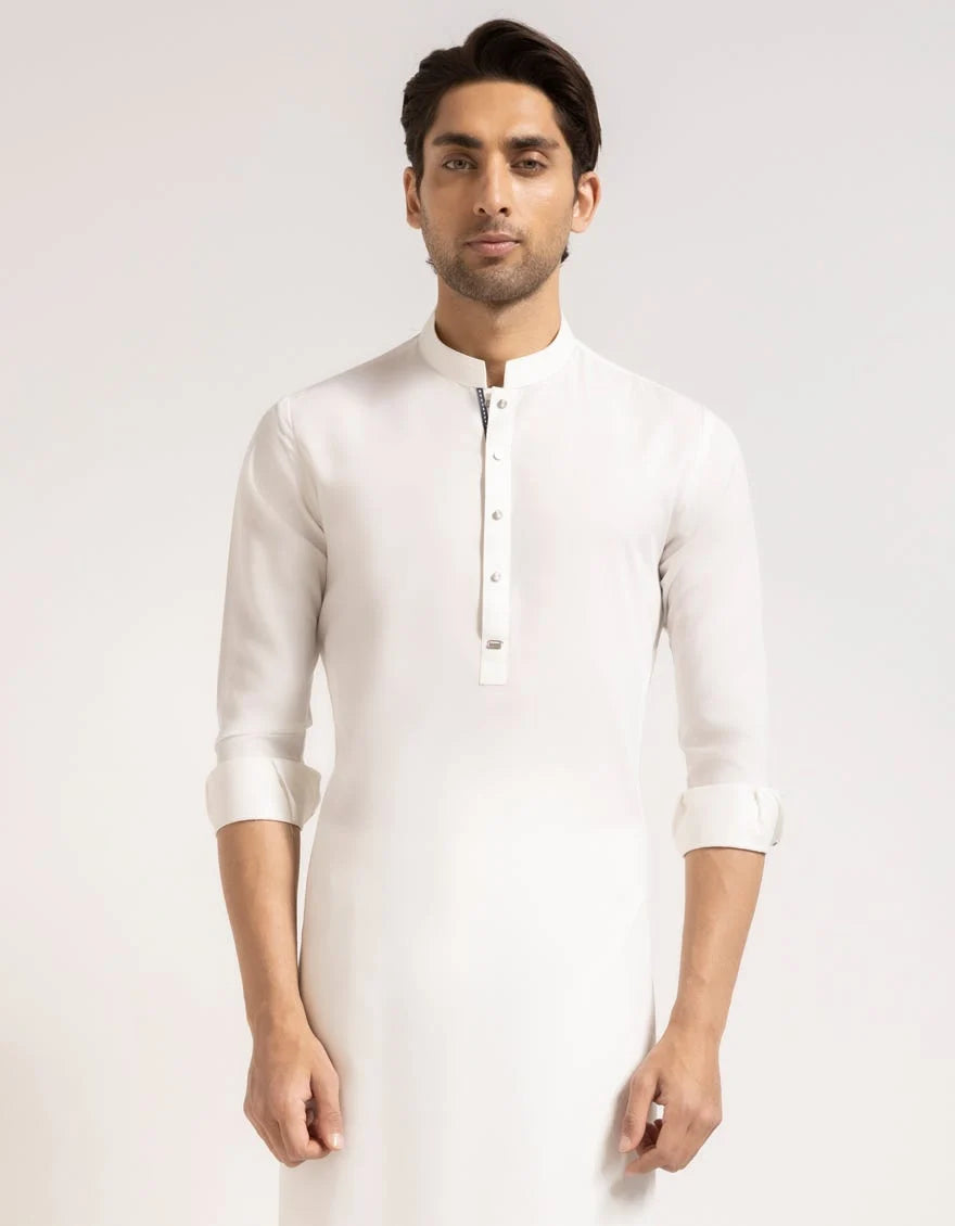 Off White Premium Blended Kurta Trouser