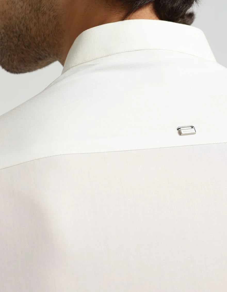 Off White Premium Blended Kurta Trouser
