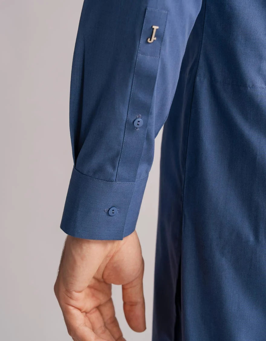 Blue Premium Blended Embroidered Kurta Trouser