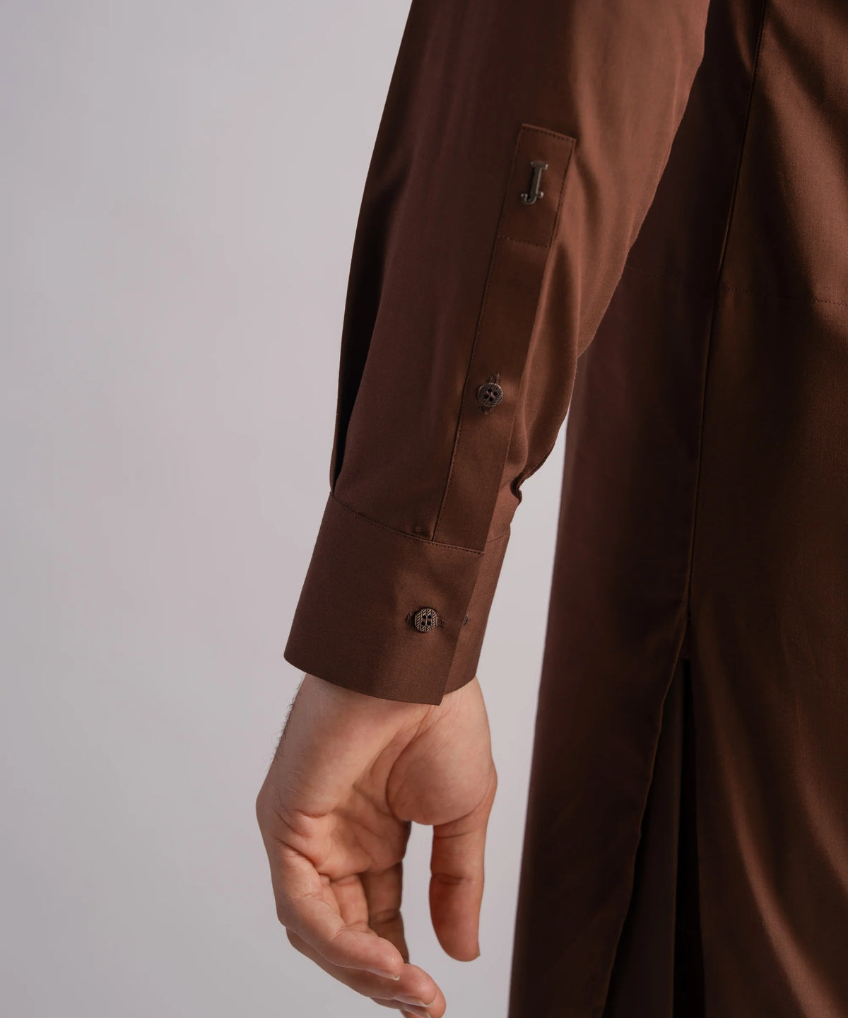 Brown Premium Embroidered Kameez Shalwar