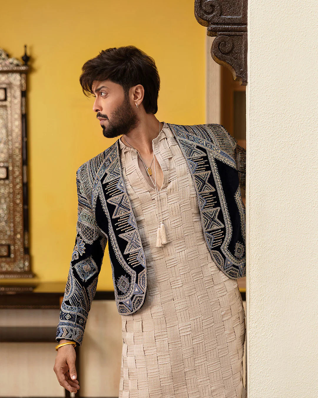 Faiza Saqlain Rasik Prince Coat Suit