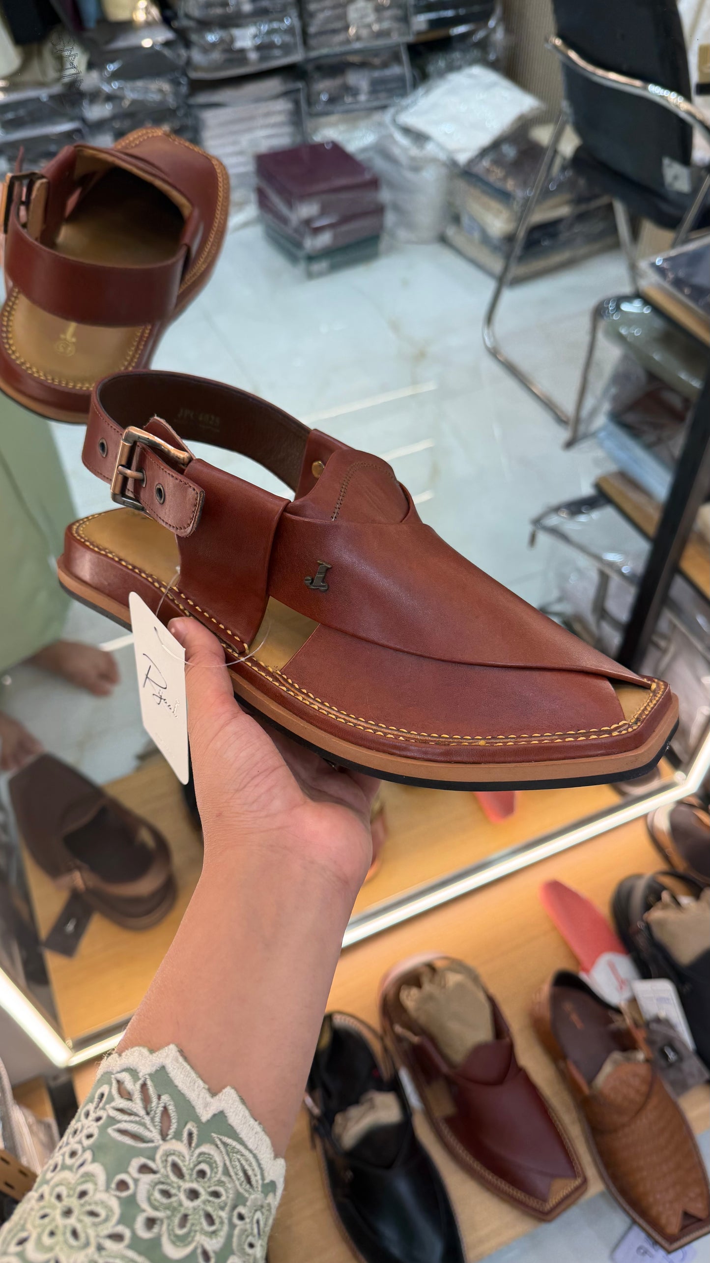 Maroon Peshawri Sandals
