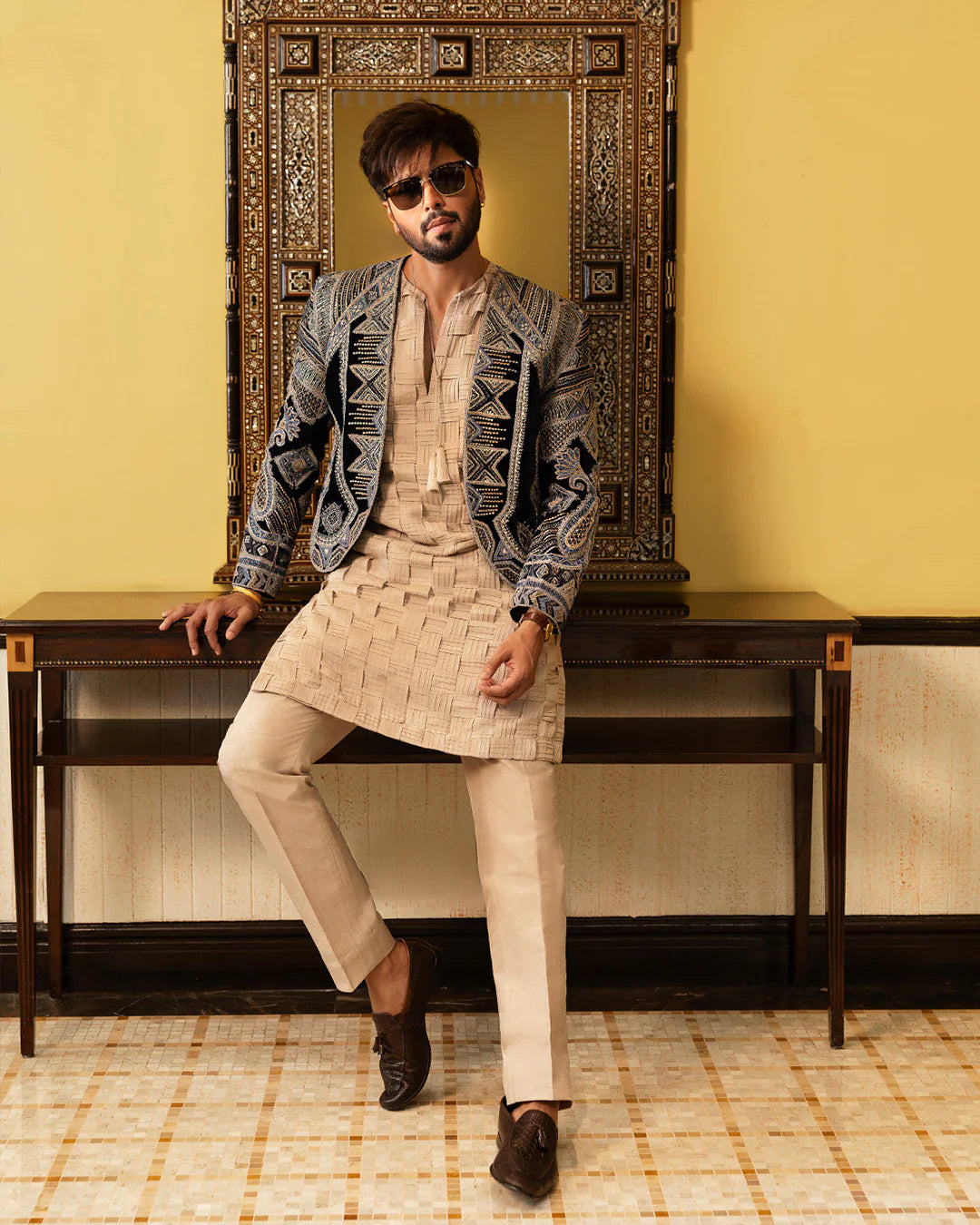 Faiza Saqlain Rasik Prince Coat Suit