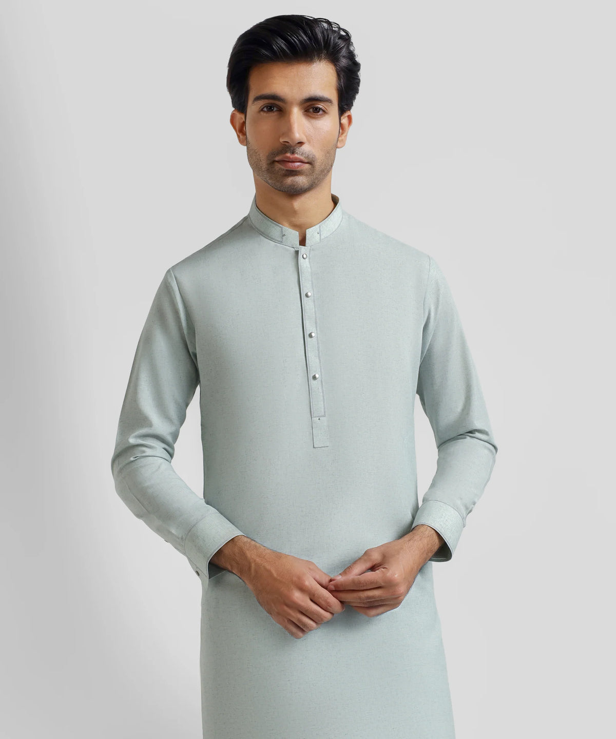 Light Green Premium Blended Kurta Trouser