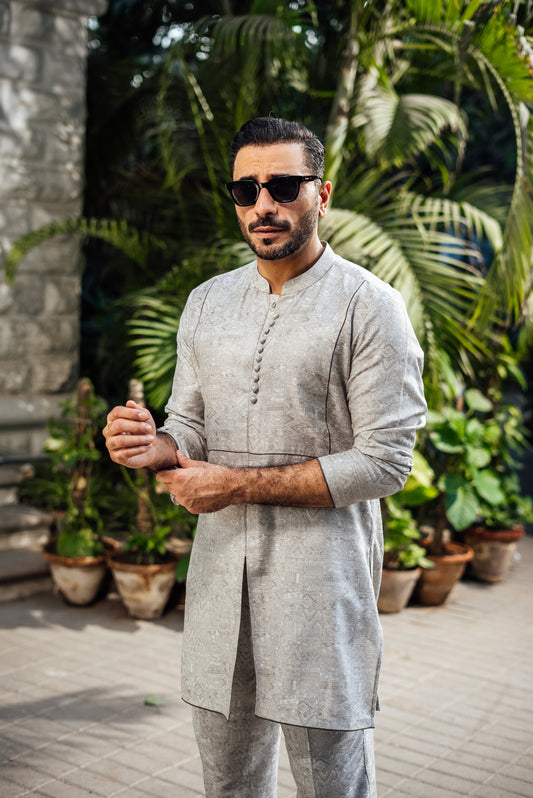 Grey Xartaj Kurta Pyjama