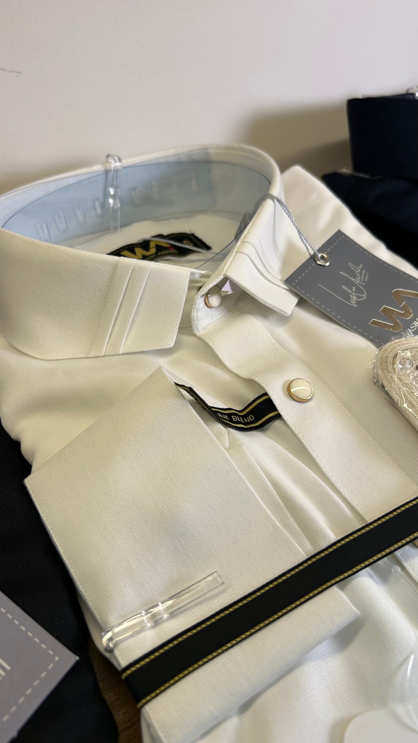 Wasim Akram White Kameez Shalwar