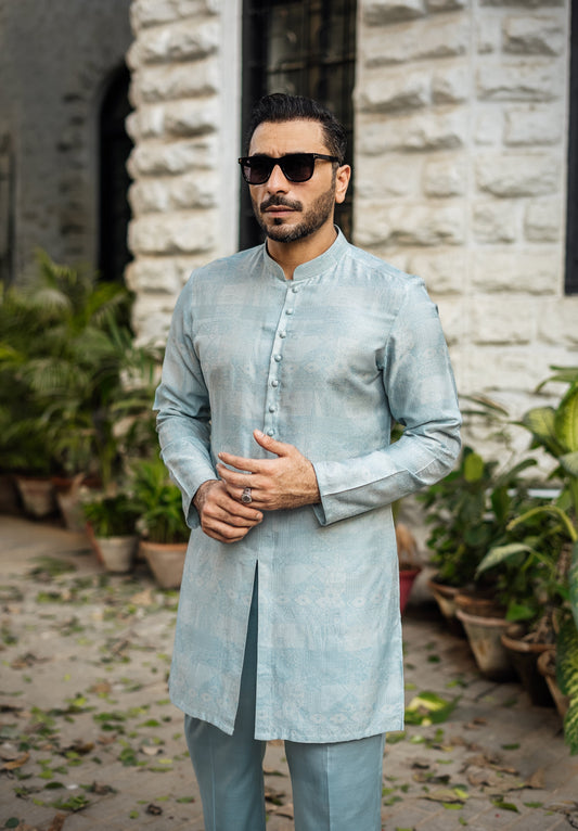 Mint Blue Xartaj Kurta Pyjama