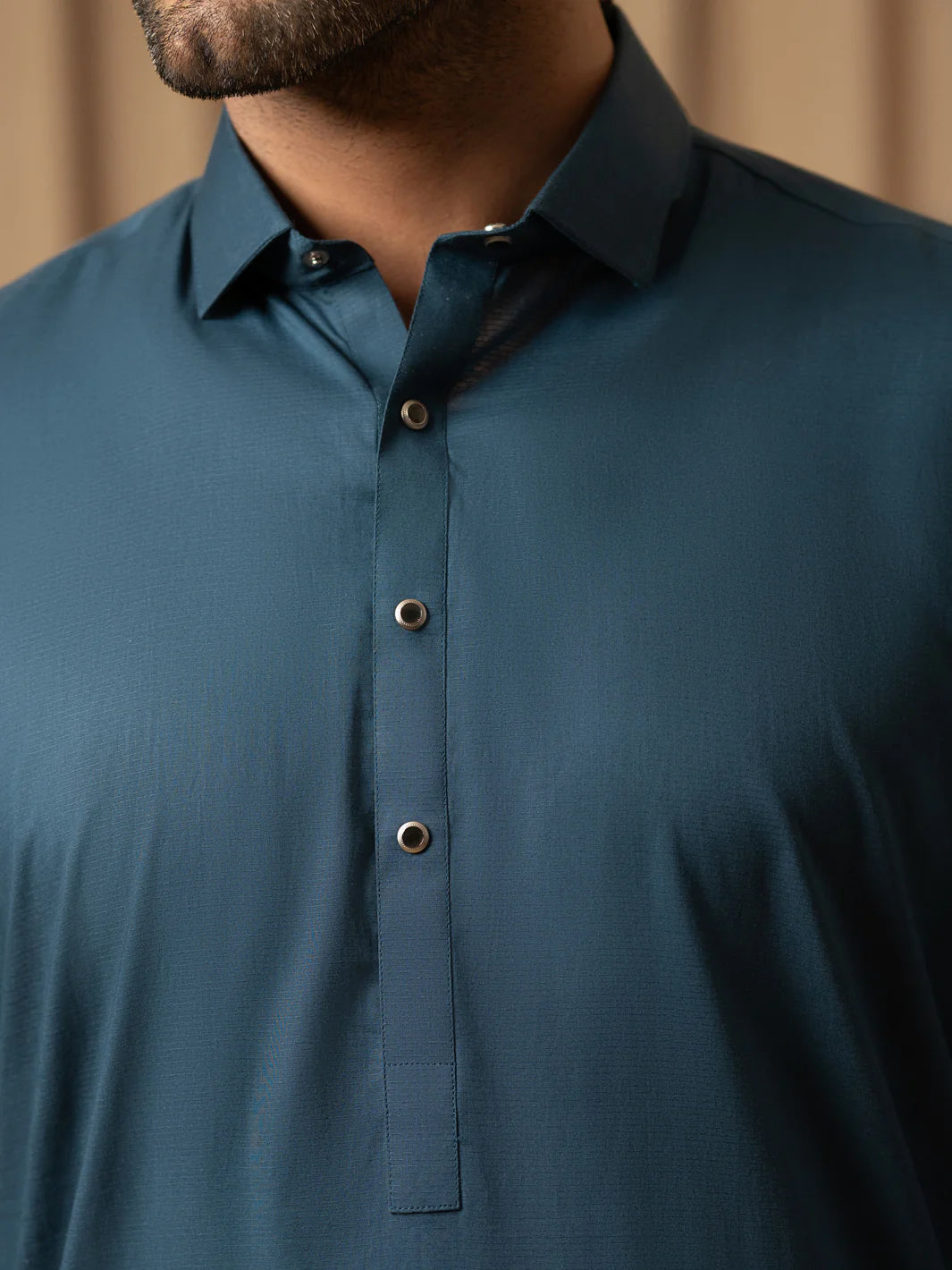 Wasim Akram Dark Teal Luxury Fine Cotton Kameez Shalwar