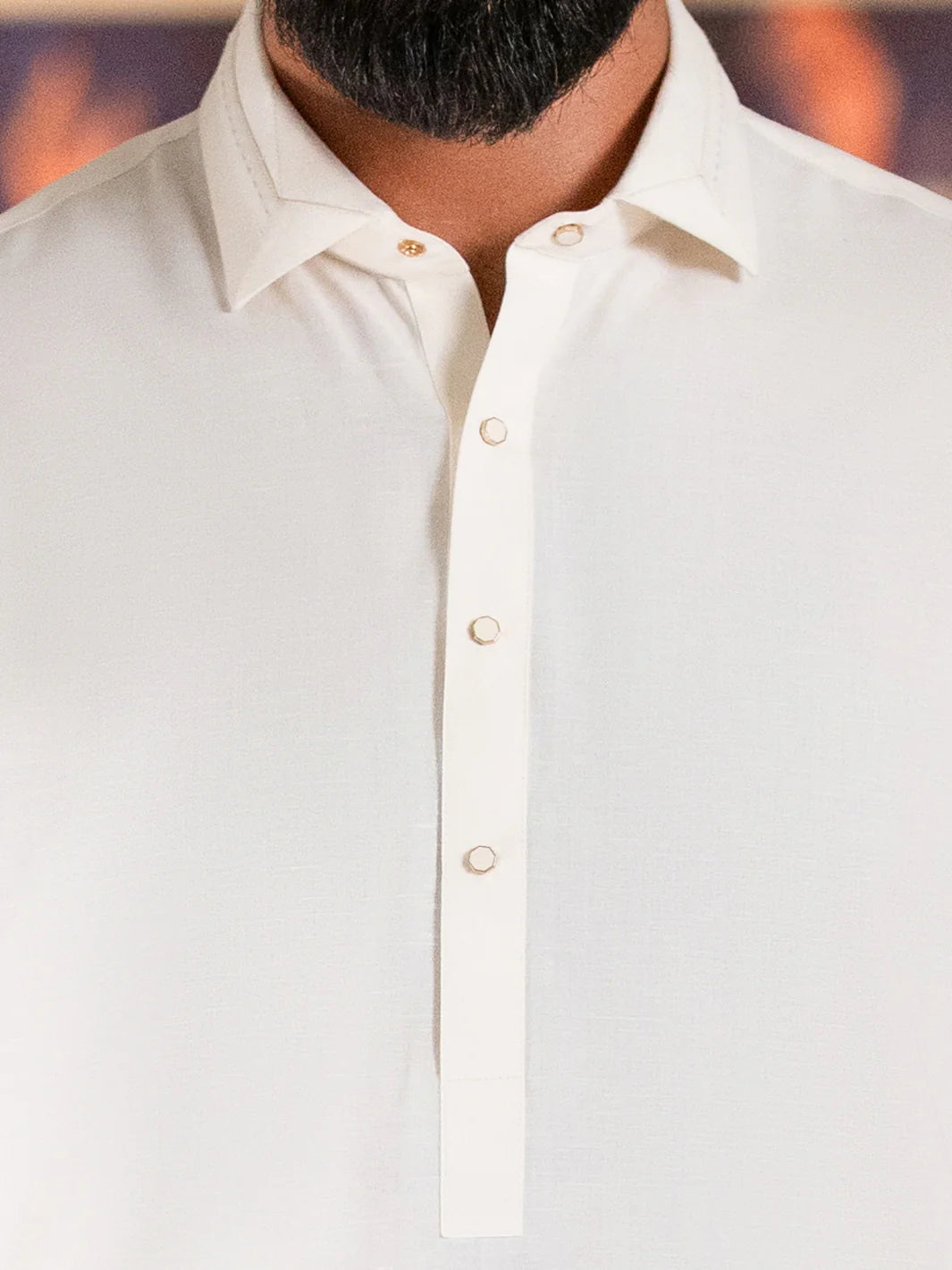 Wasim Akram Pristine White Limited Edition Blended Kameez Shalwar