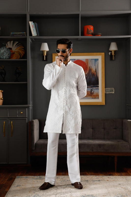 White Saahib Kurta Pyjama