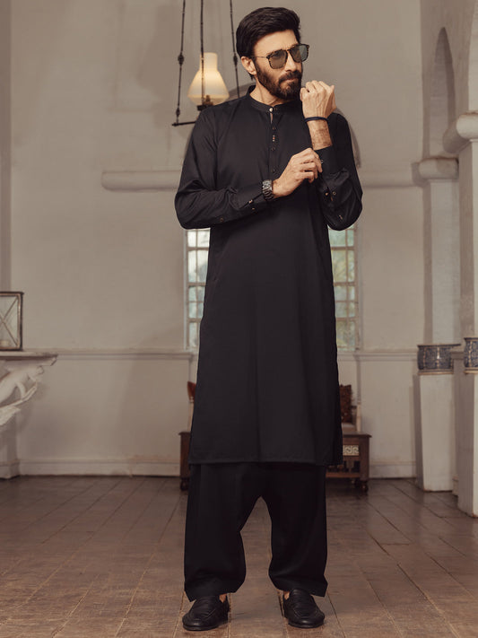 ETHOS Black Kameez Shalwar