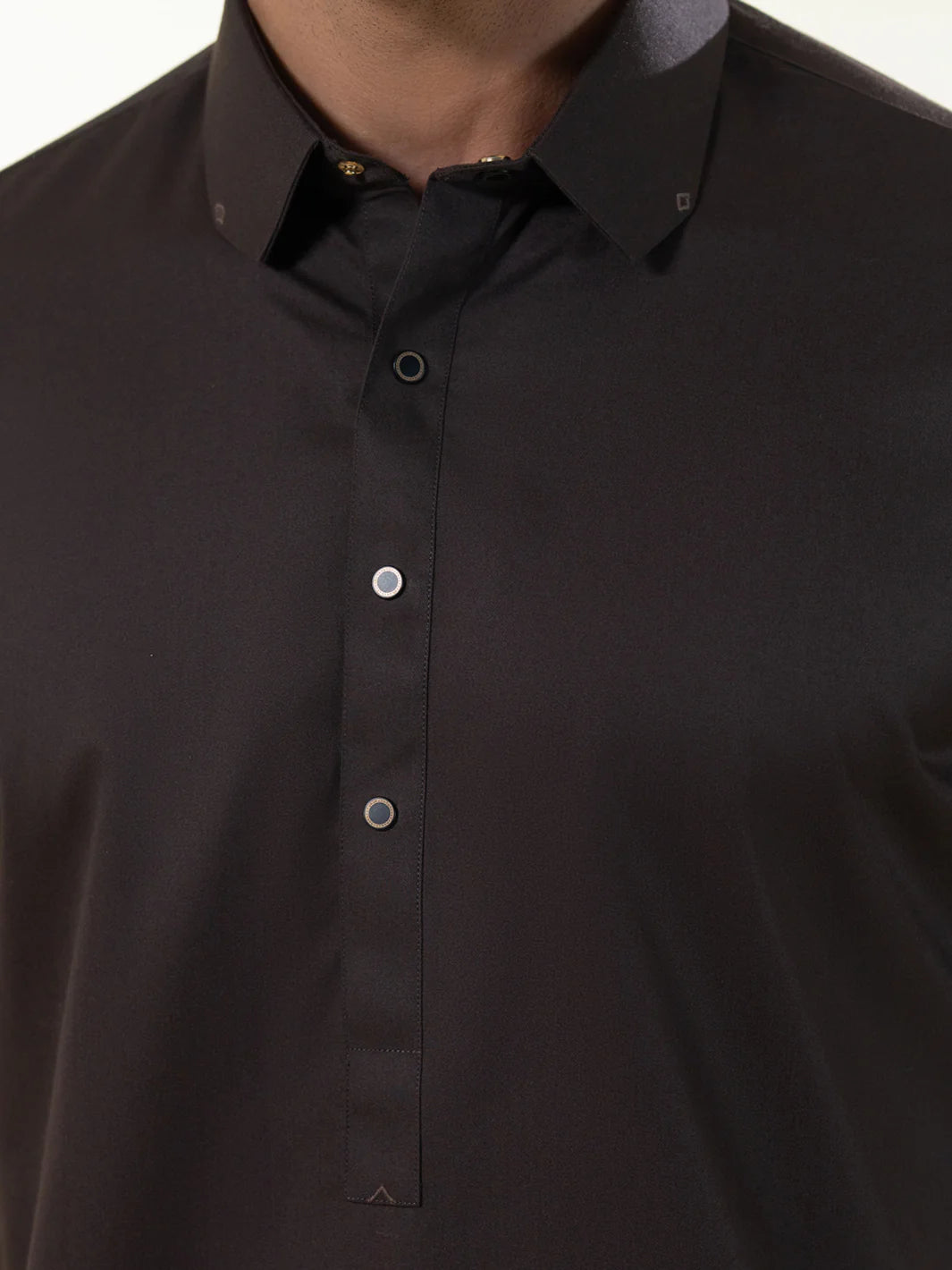 Wasim Akram Intense Brown Blended Kameez Shalwar
