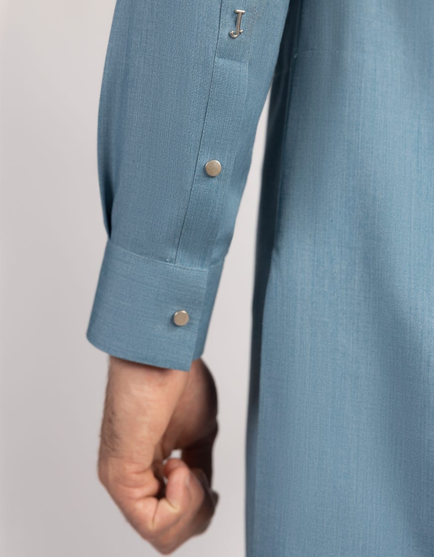 Light Blue Premium Blended Kurta Trouser