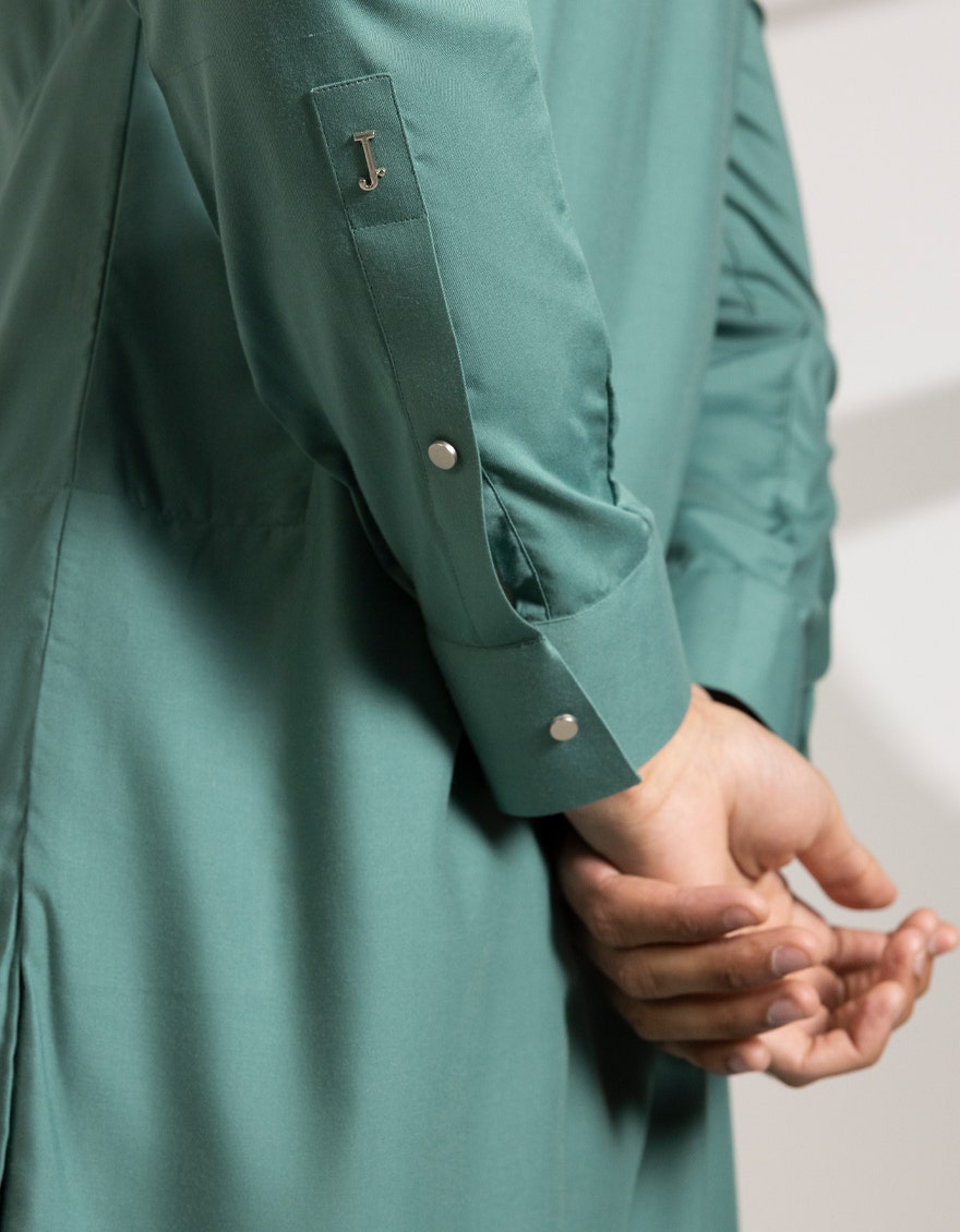 Green Limited Edition Embroidered Kameez Shalwar