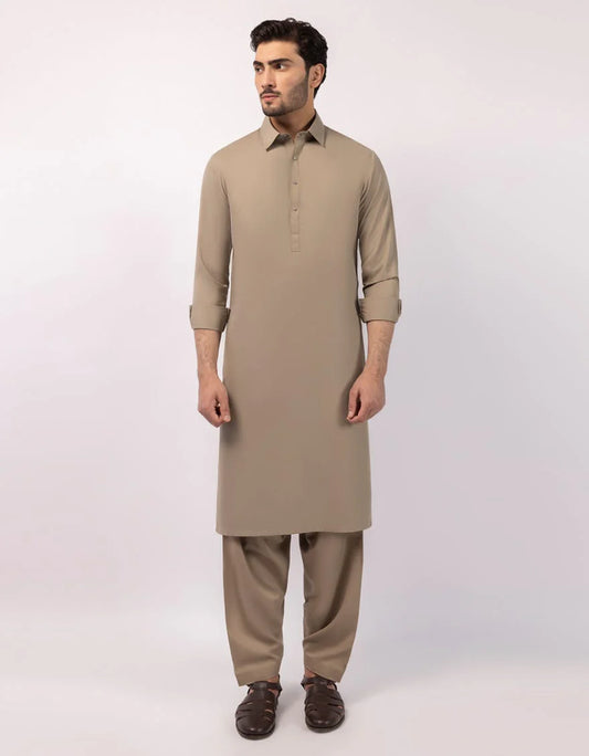 Olive Premium Kameez Shalwar
