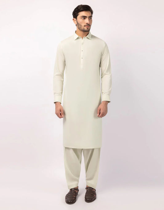 Light Pista Green Premium Kameez Shalwar